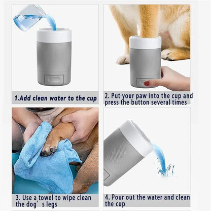 Clean Paws Anywhere with Our Easy Paw Washer